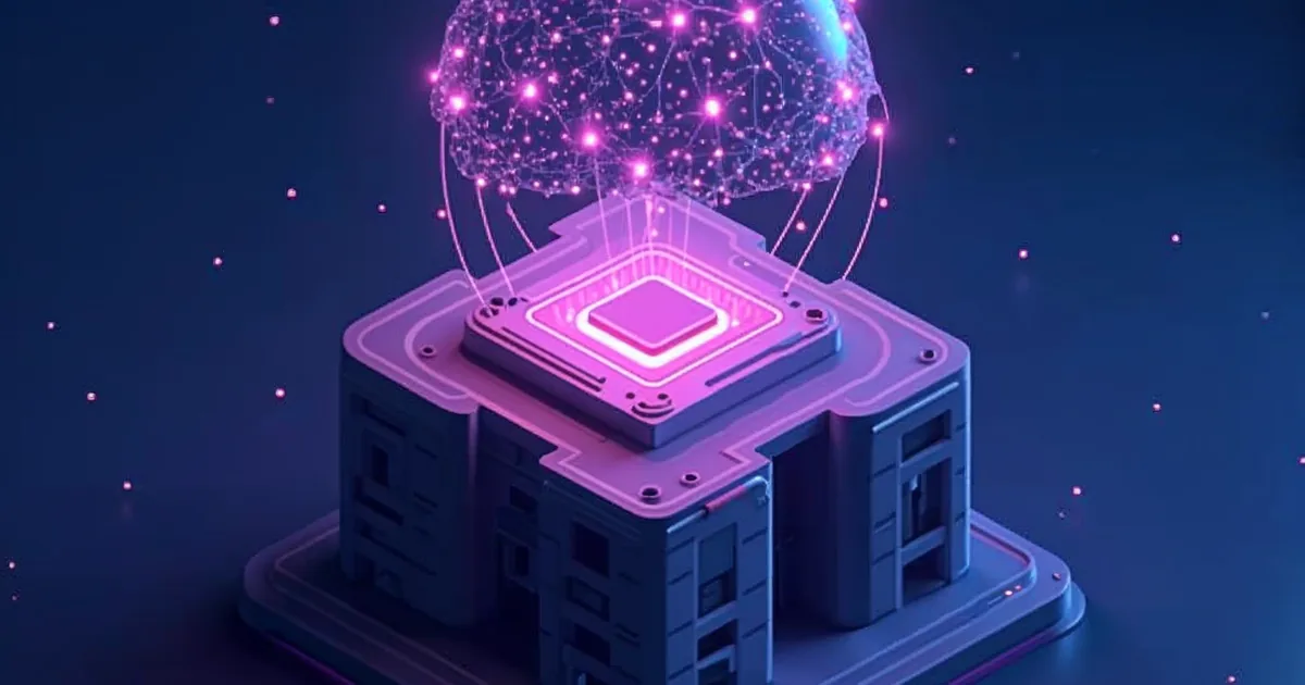 Profissional de vendas B2B usando ferramenta de inteligência artificial para pesquisar empresas